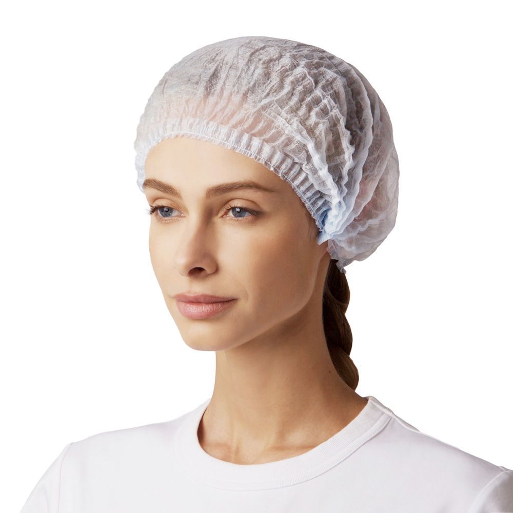 Медицинская шапочка Шарлотта SMZ 17 г/м2 (голубая) 100 шт